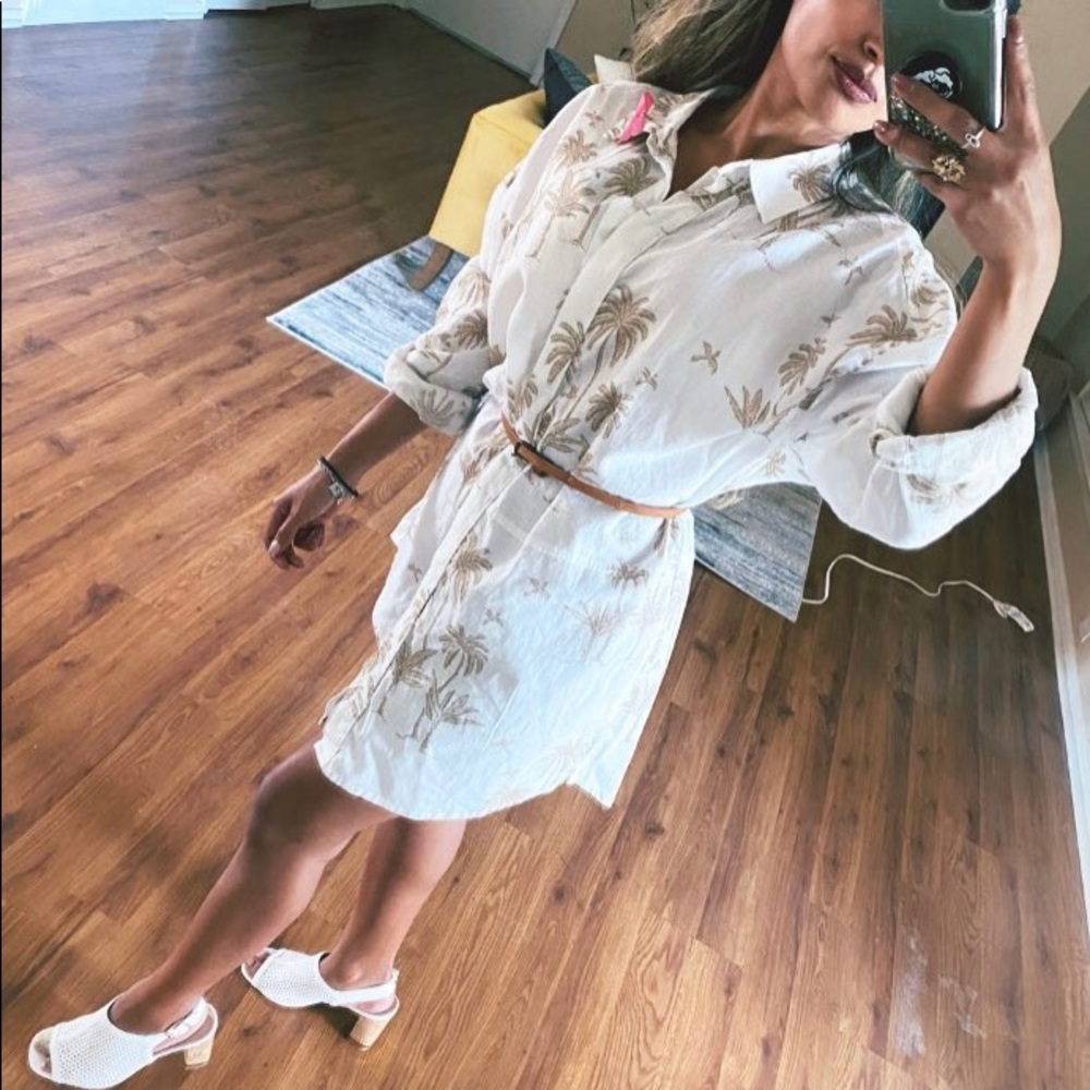 Vacation dress palm tree tunic